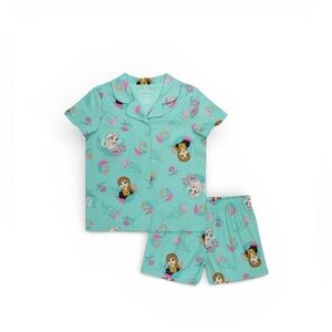 Frozen Little Girls Pajama Coat, 2 Piece Set